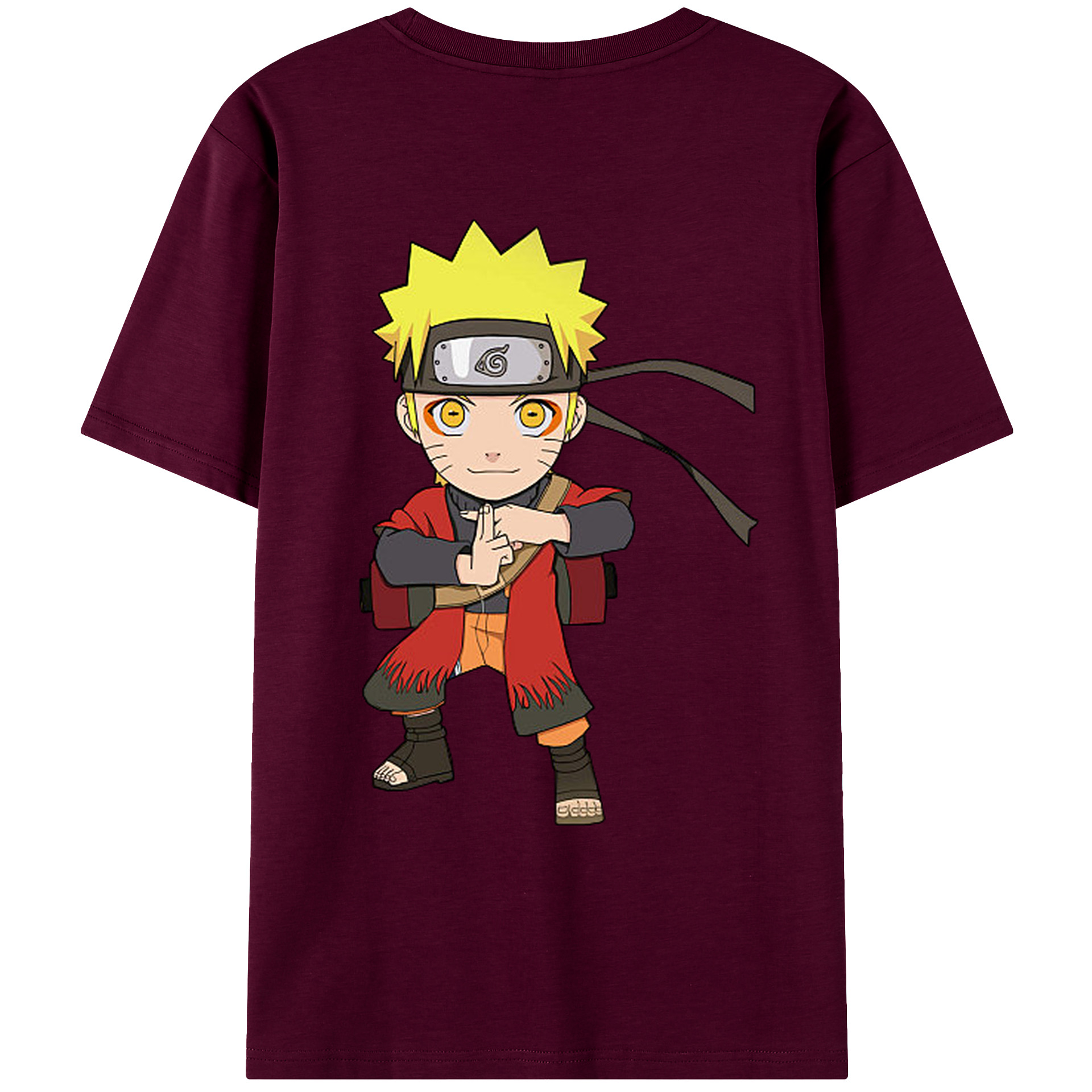 （画像用） NARUTO -ナルト- うずまき ナルト Uzumaki Naruto レディース半袖Tシャツ(バックプリント)
